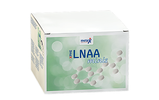 metax_xphe_lnaa_minis XPhe LNAA minis mit großen neutralen Aminosäuren bei PKU/HPA ab 18 Jahren